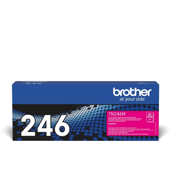Brother Toner TN-246M Magenta bis zu 2.200 Seiten nach ISO/IEC 19798