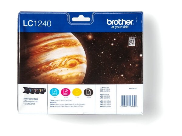 Brother LC1240 Value Pack - Schwarz, Gelb, Cyan