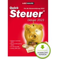 Lexware QuickSteuer Deluxe 2023 - 1 Device, bis zu 5...