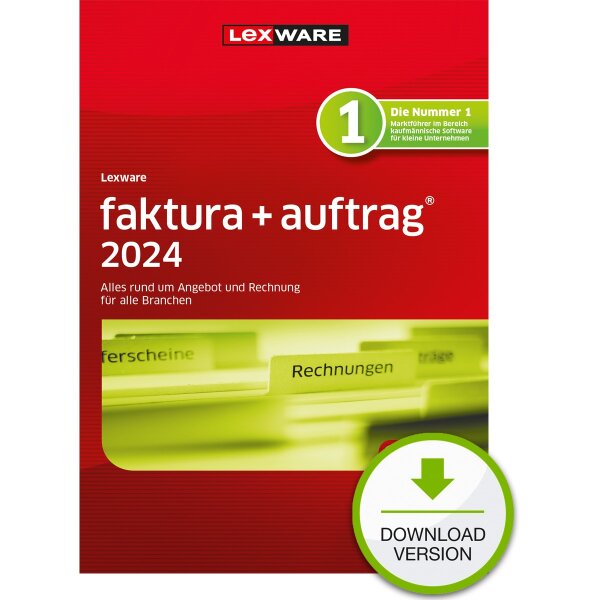 Lexware Faktura+Auftrag 2024 - 1 Device, 1 Year - ESD-DownloadESD